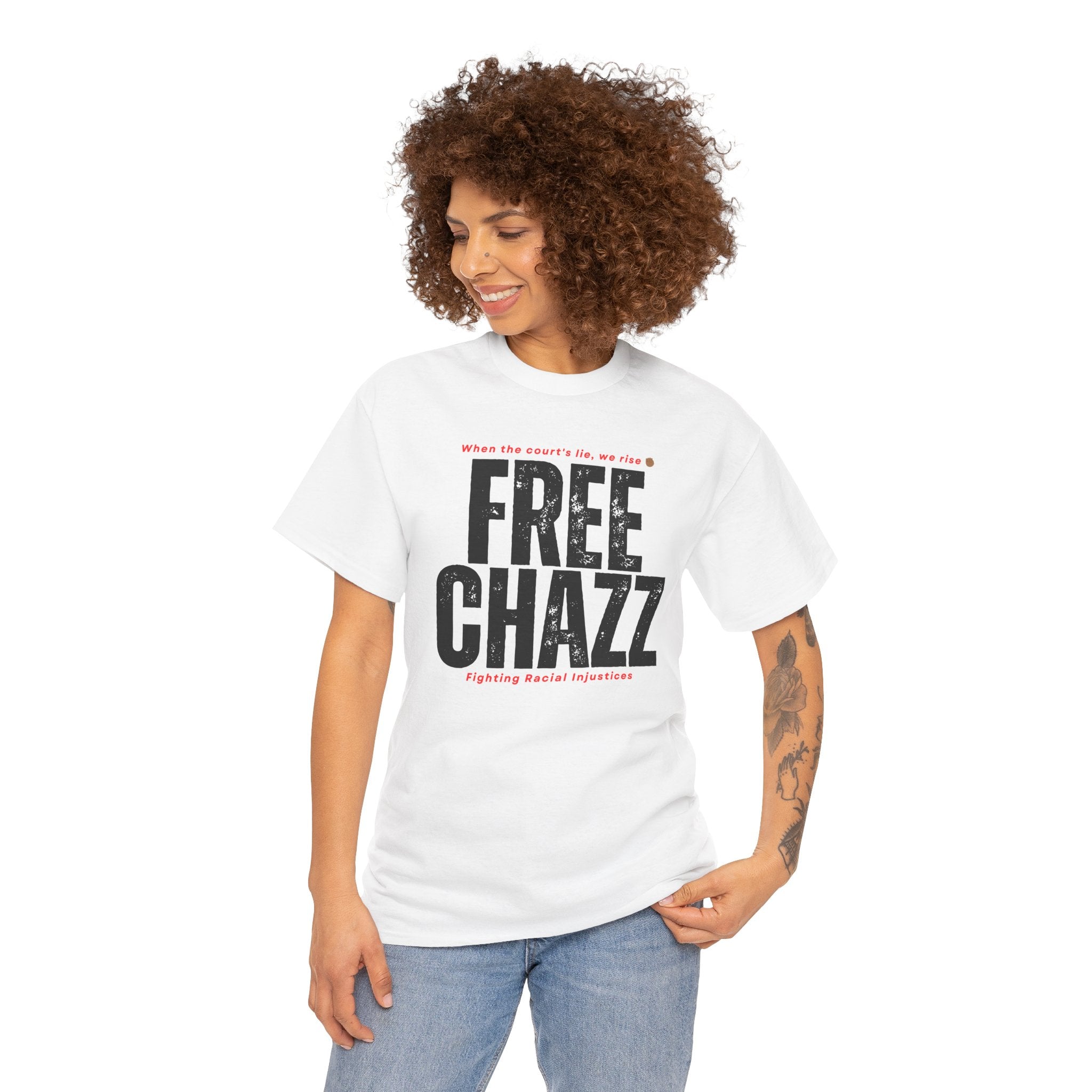 Racial Injustice Protest Tee — “Chazz Was Wrongfully Convicted”
