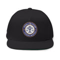 Court Watch Embroidered Flat Bill Cap — Social Court Badge Snapback