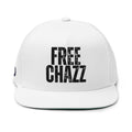 Flat Bill Cap — 'FREE CHAZZ' Embroidered Snapback Hat
