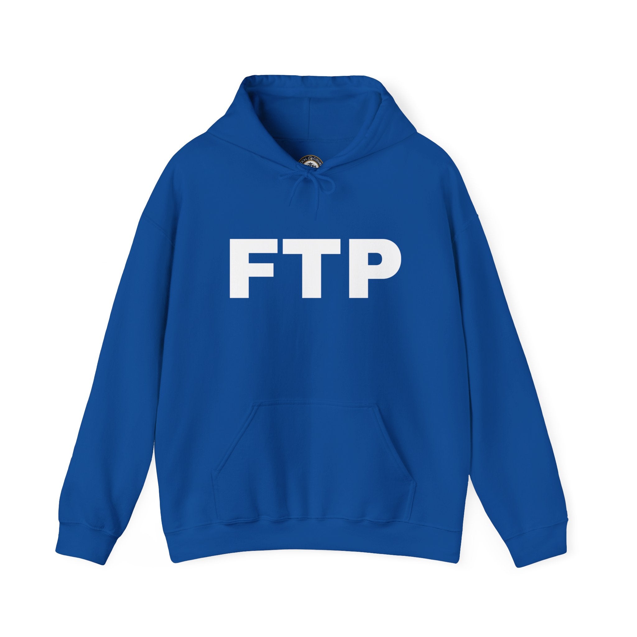 FTP Bold Logo Hoodie – Minimal Black Graphic Pullover