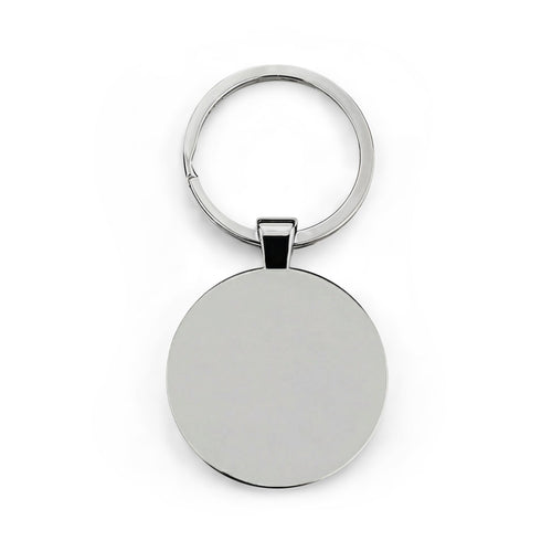 'FREE CHAZZ' Protest Message Keyring— Round Stainless Steel Keychain