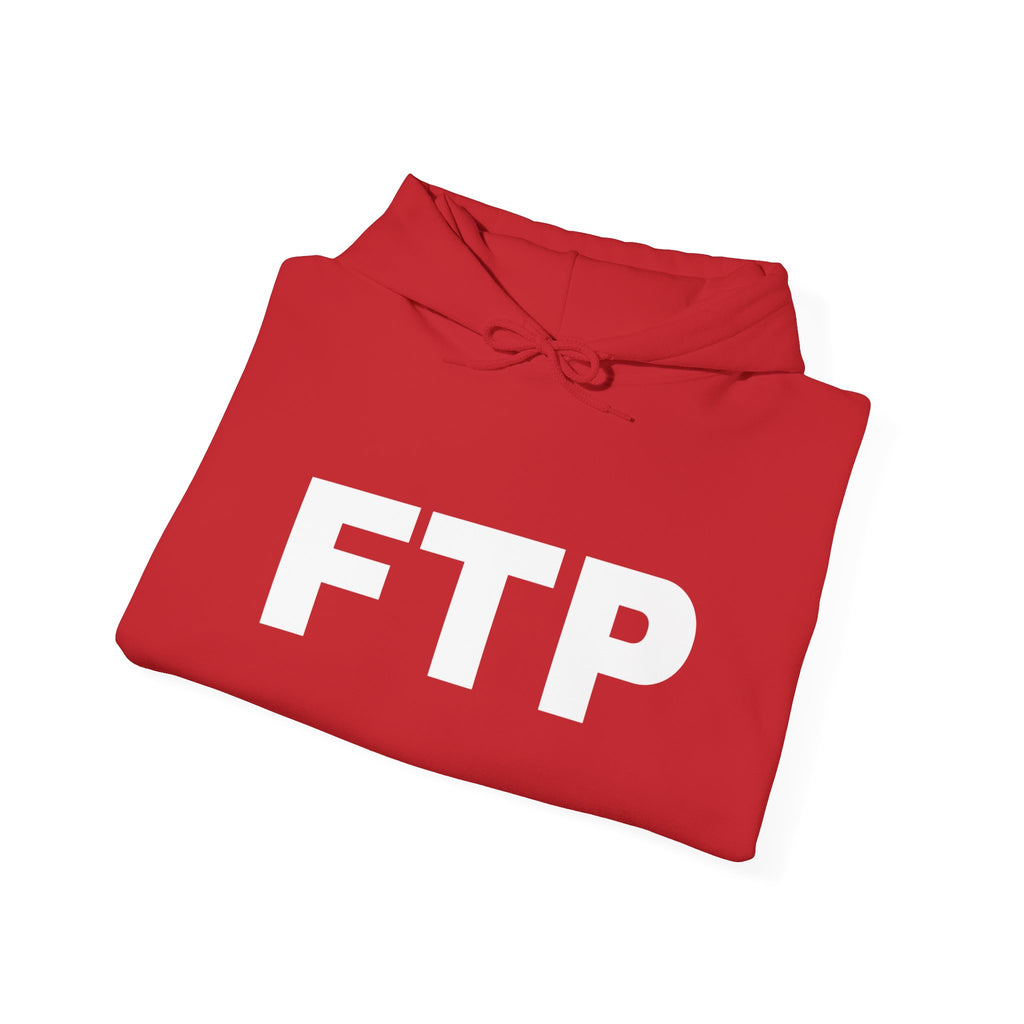 FTP Bold Logo Hoodie – Minimal Black Graphic Pullover