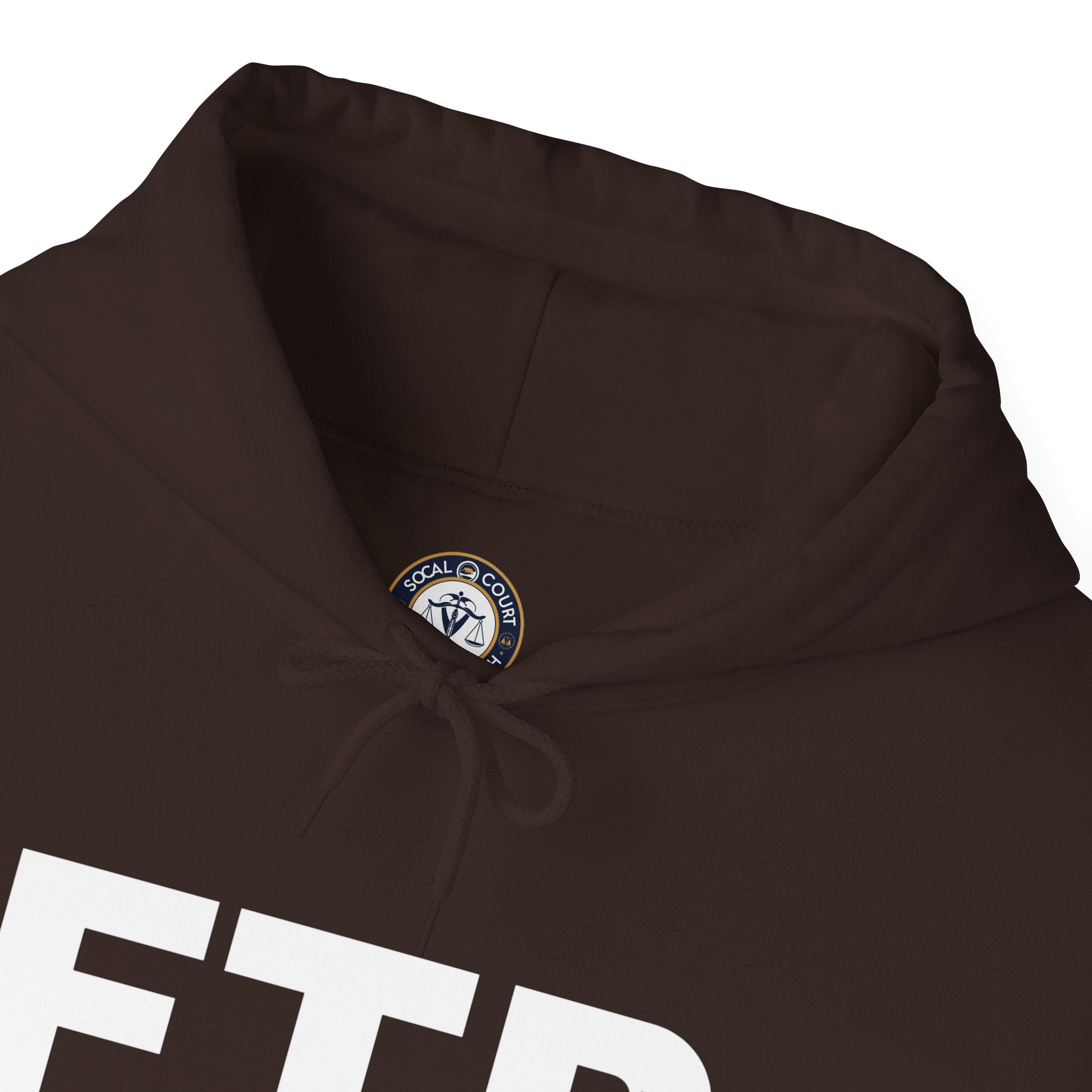 FTP Bold Logo Hoodie – Minimal Black Graphic Pullover