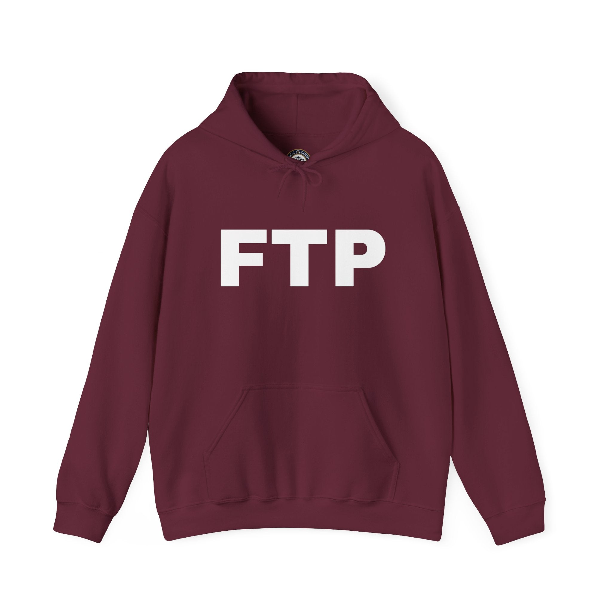 FTP Bold Logo Hoodie – Minimal Black Graphic Pullover
