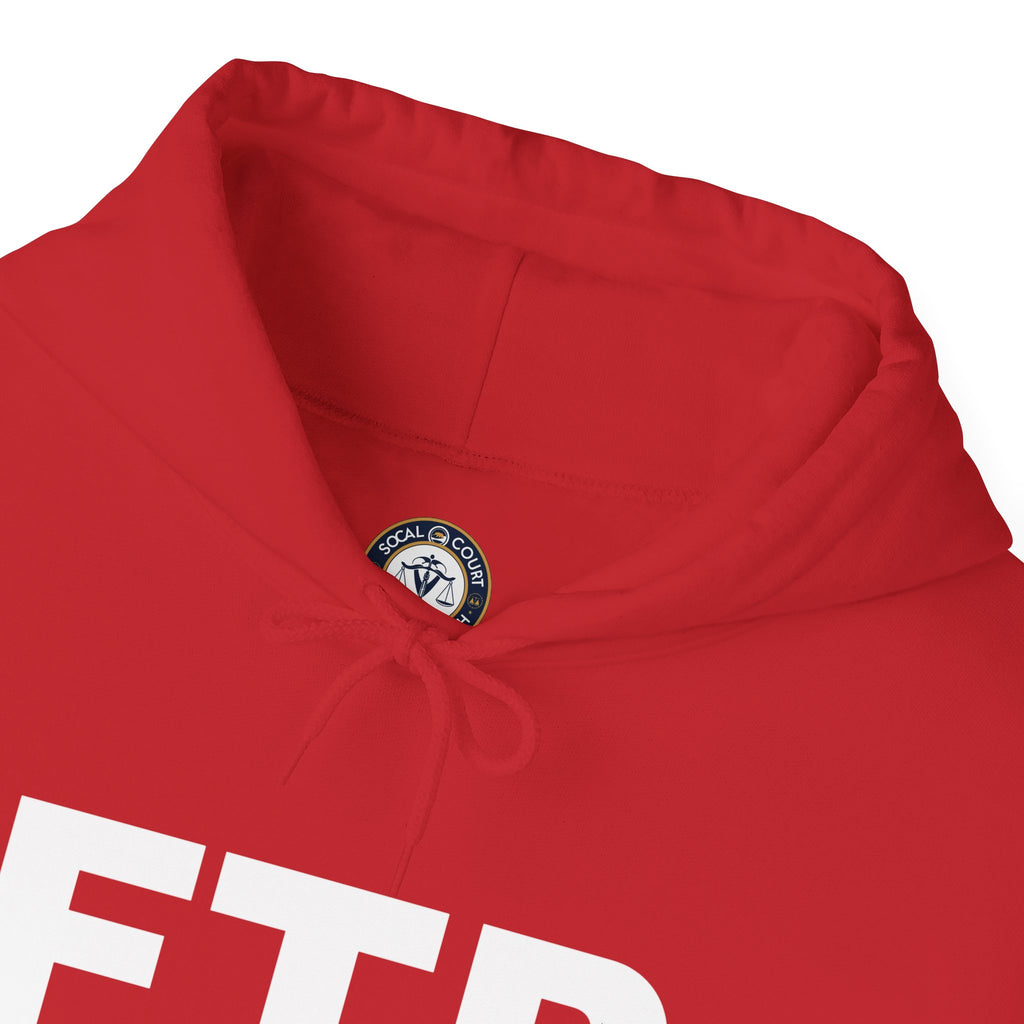FTP Bold Logo Hoodie – Minimal Black Graphic Pullover