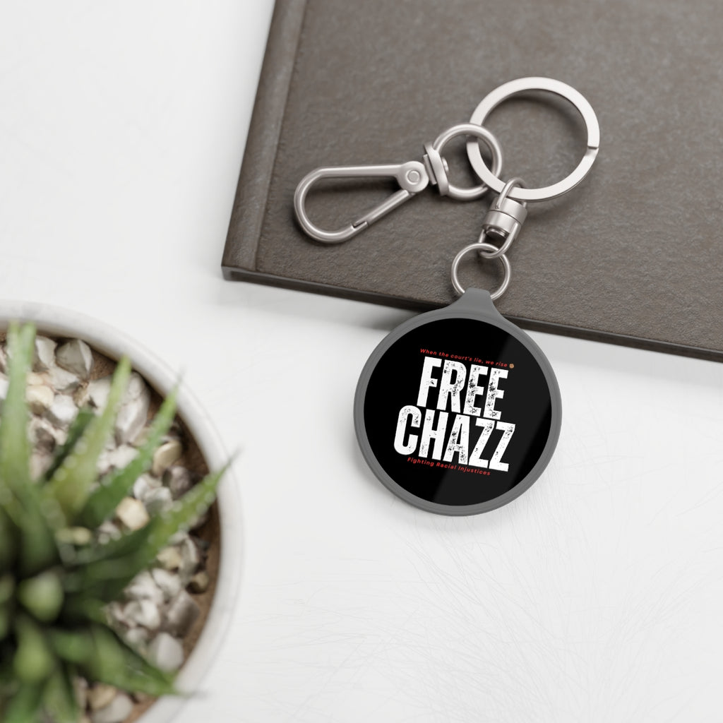FREE CHAZZ Keyring Tag | Activist Slogan Keychain