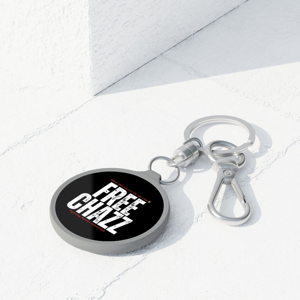 FREE CHAZZ Keyring Tag | Activist Slogan Keychain