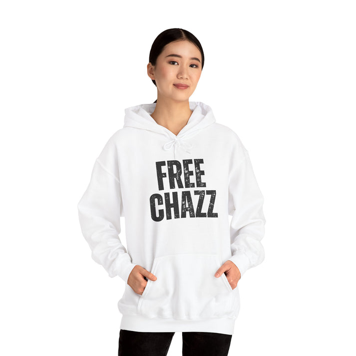 "FREE CHAZZ" Protest Unisex Heavy Blend™ Hooded Sweatshirt